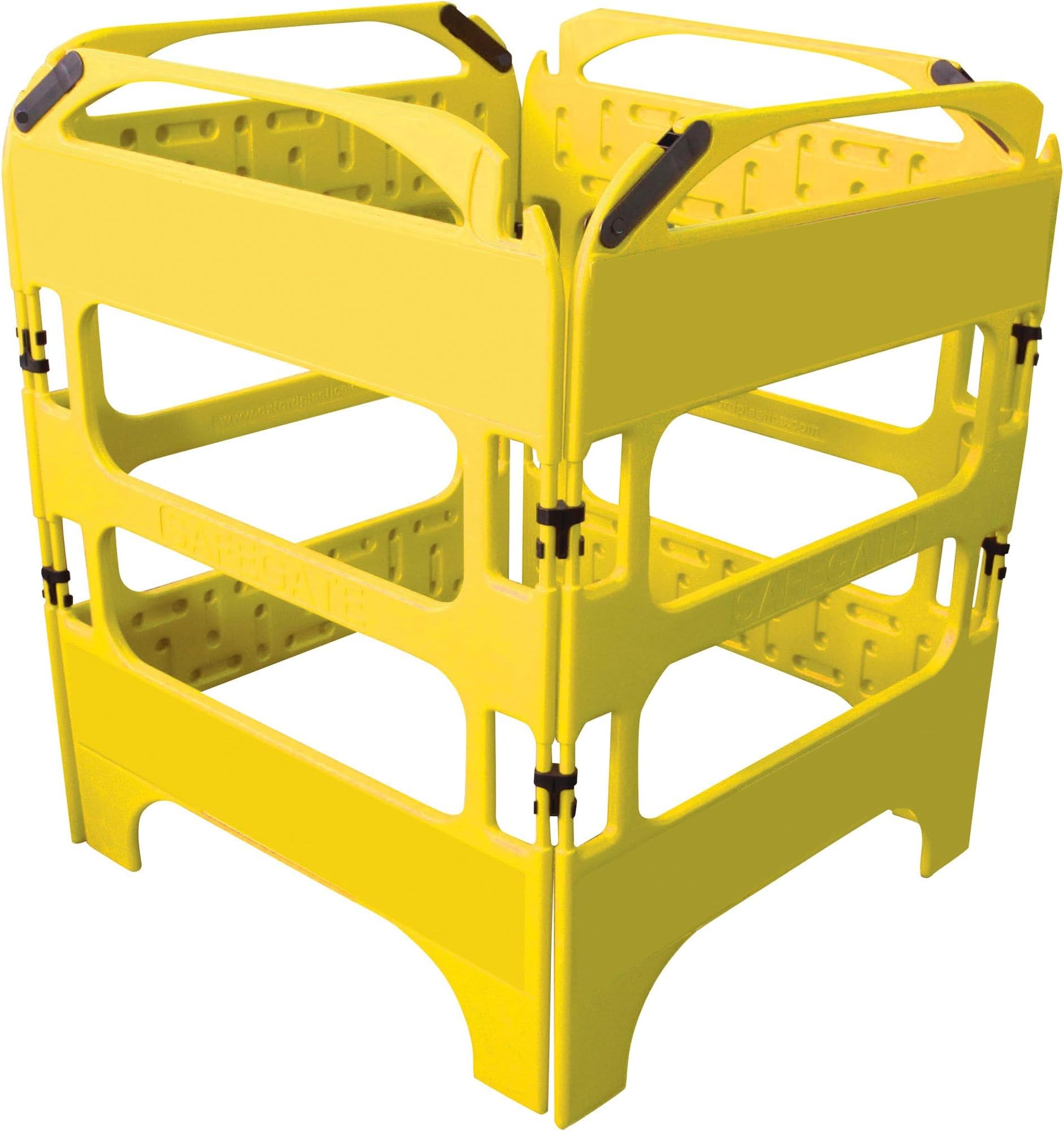 Plasticade Safegate Manhole Guard - Yellow, 29.5in.L x 39.4in.W, Model Number CSP-SG-4KIT-Y