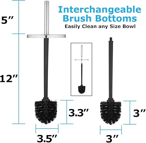 Miniatura 5 de Juego de escobilla y émbolo de inodoro con émbolo para inodoro, combo de escobilla