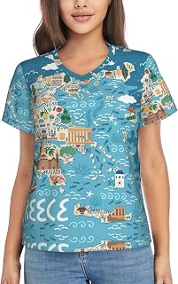 Kortärmad t-shirt för kvinnor, sommar, V-ringad, klassisk passform, S–3XL, premium-t-shirts