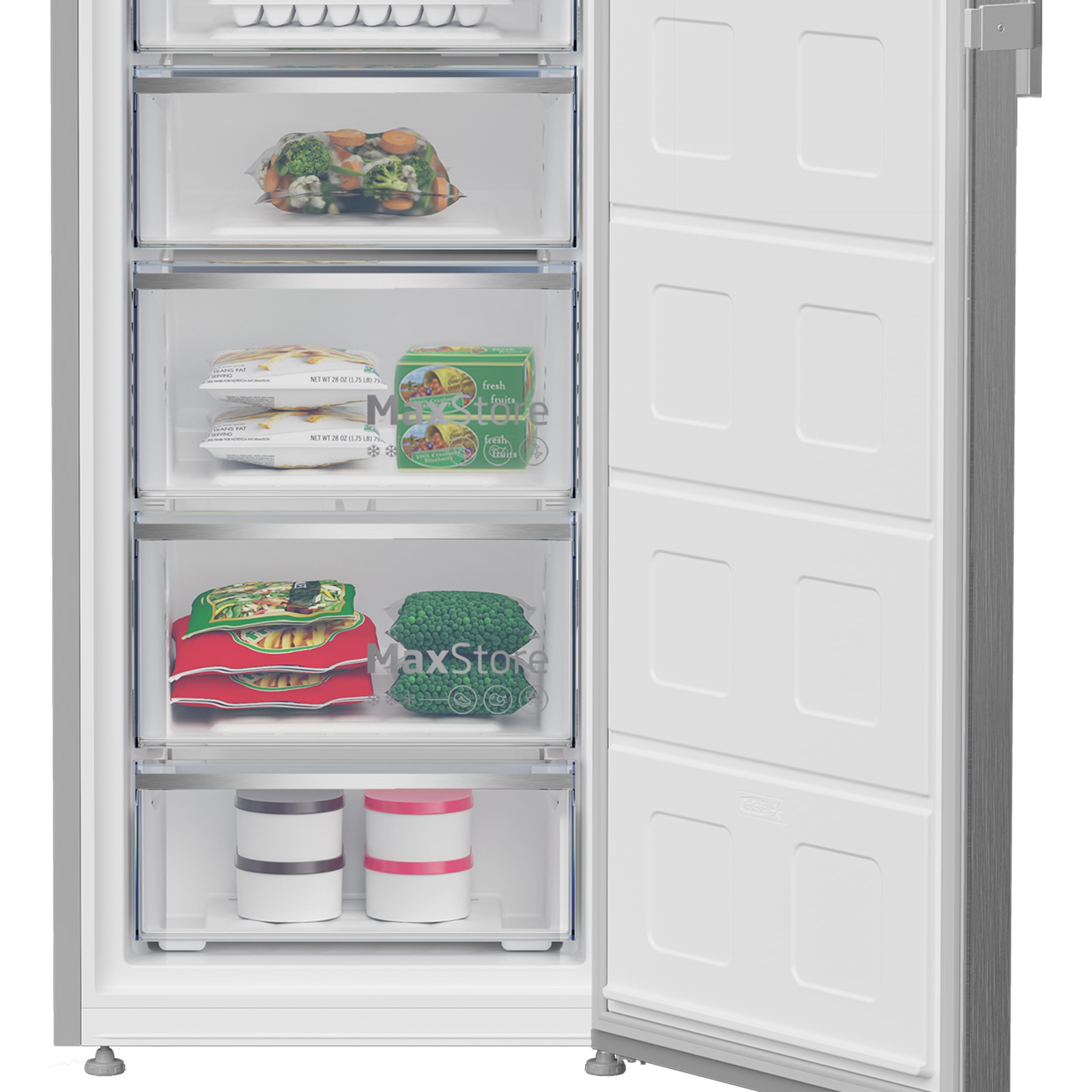 Beko B7RFNE315XP Congelatore verticale Libera installazione 286 L D Acciaio inox
