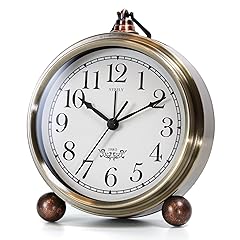 AYRELY® 5 . 3 " Vintage Analog Alarm Clock, Battery Operated Metal Desk Clock, Retro Table Clock photo AYRELY® 5 . 3 " Vintage Analog Alarm Clock, Battery Operated Metal Desk Clock, Retro Table Clock