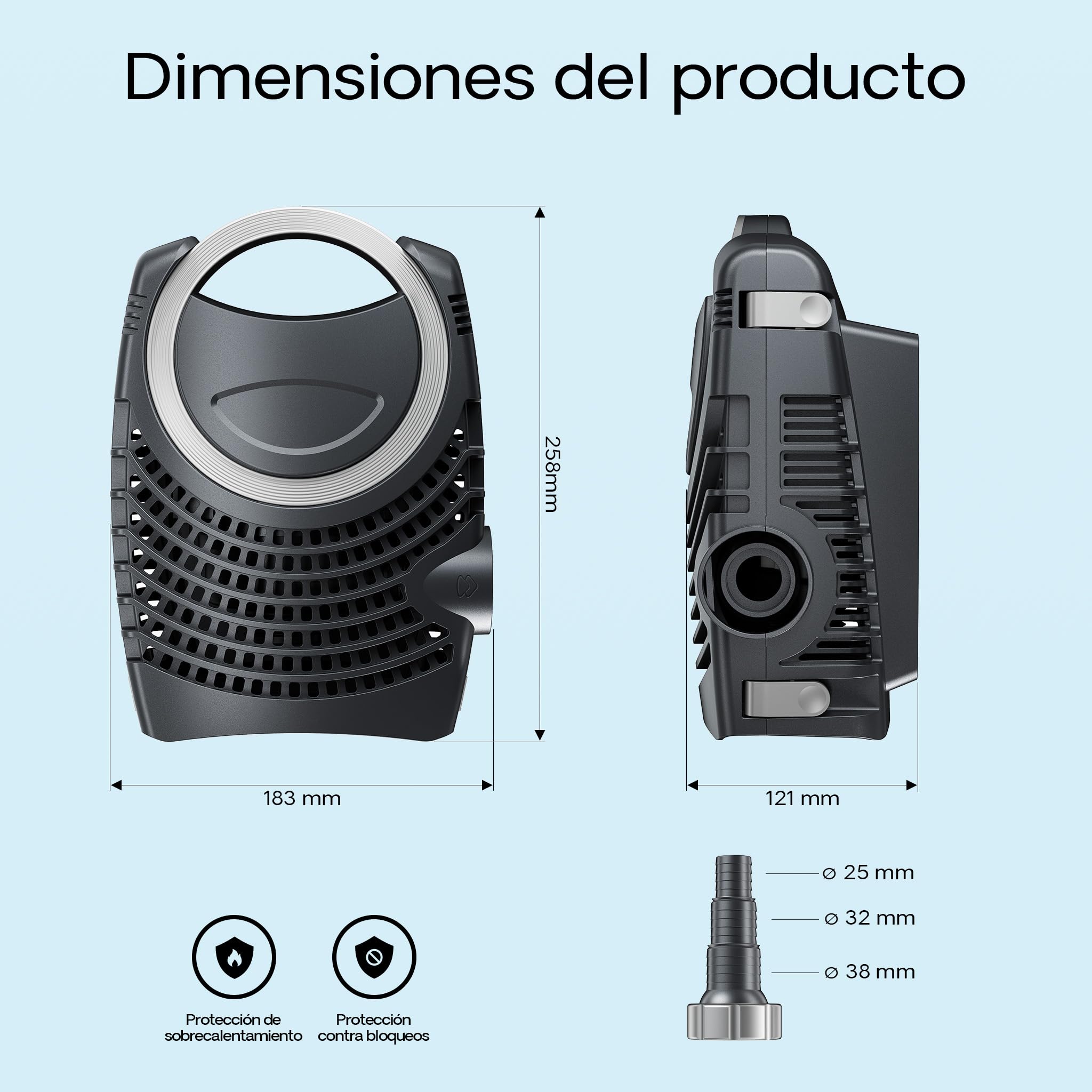 SunSun CPA-50000 SET 100000l 55W UVC NEO12000 Bomba Manguera Set de filtro para estanque
