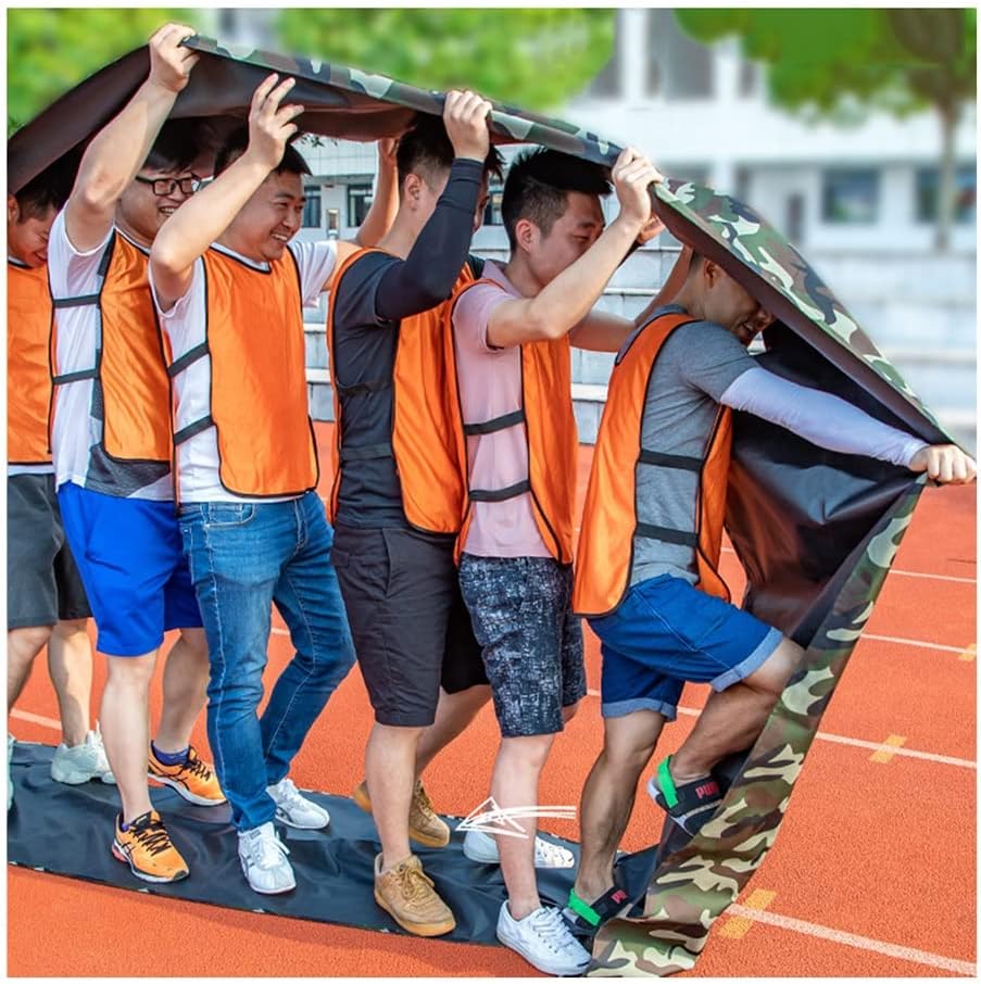Adult Kids Teamwork Game Playing Run Mat, Outdoor Backyard Lawn Multiplayer Rolling Run Mat for 2-18 People (Size : Kids-6M/20FT)