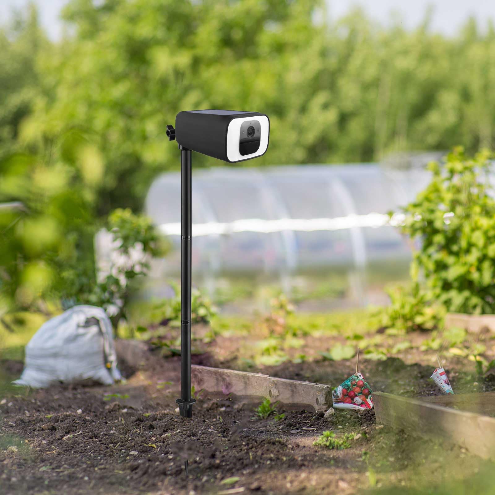 HOLACA Piquet de sol à piquet et coque en silicone résistant aux intempéries pour Eufy SoloCam S40/S230 uniquement, convient pour piquet dans un sol mou