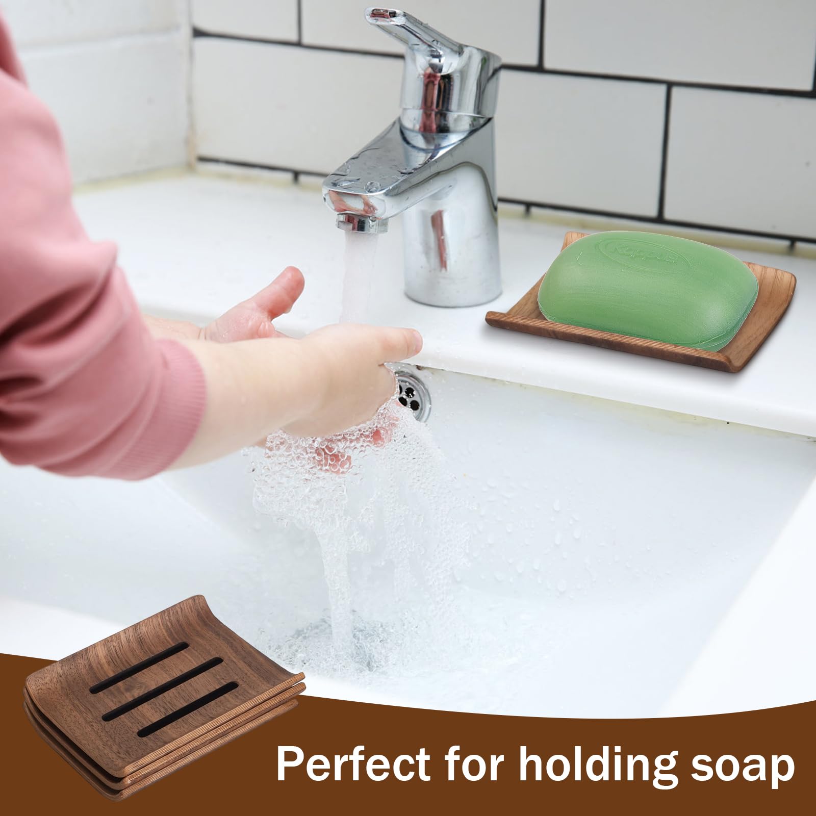 Naturholz Bambus Seifenschalenhalter,3 Stck Seifendose,Seifenbox Reise  Klein Wasserdicht,Holz Dusche Handgefertigte Seifenkiste,fr Kche, Bad,  Dusche, Waschbecken und Theke : Amazon.de: Kche, Haushalt & Wohnen