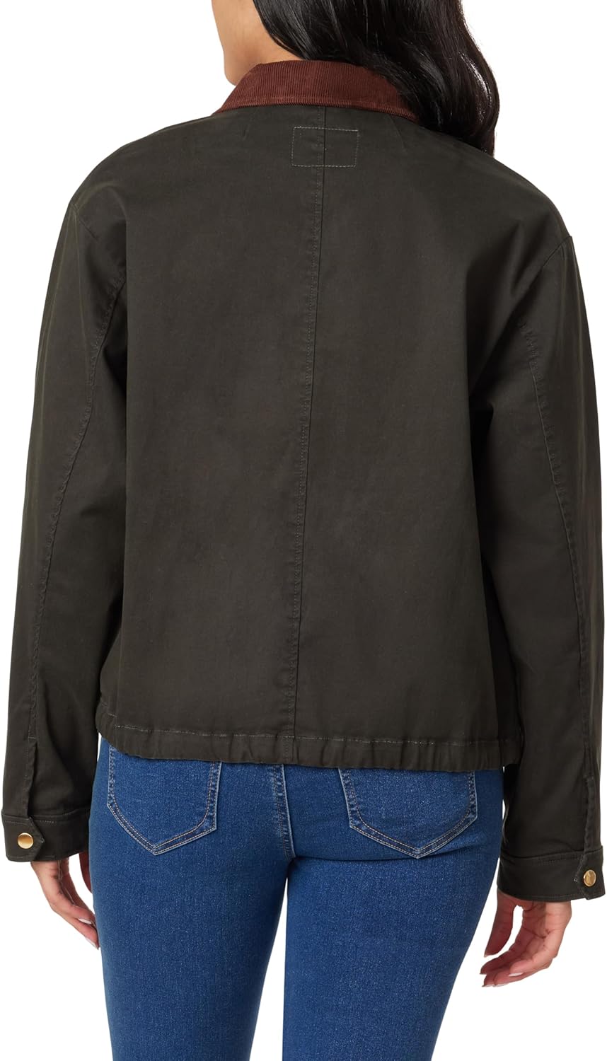 Angels Forever Young womens Everflex Relaxed Stretch Canvas Barn Jacket - Image 2