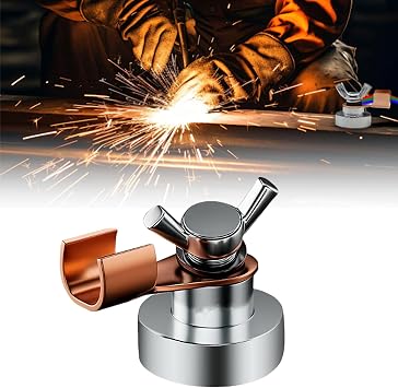 Magnetic Welding Ground Clamp Tool with Strong Suction, Heavy-Duty Welding Ground Magnet, Magnetic Ground Clamp Welding Support Accessory 1, 1.37
