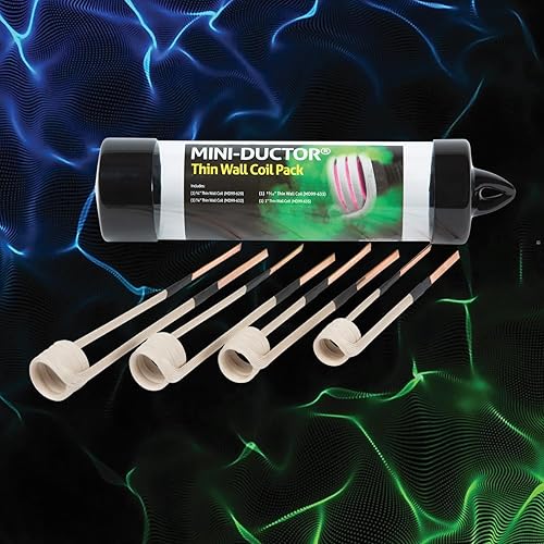 Induction Innovations - Paquete de bobinas de pared delgadas (MD99-644) - Accesorio para la serie Mini Ductor - Incluye 4 bobinas de diferentes