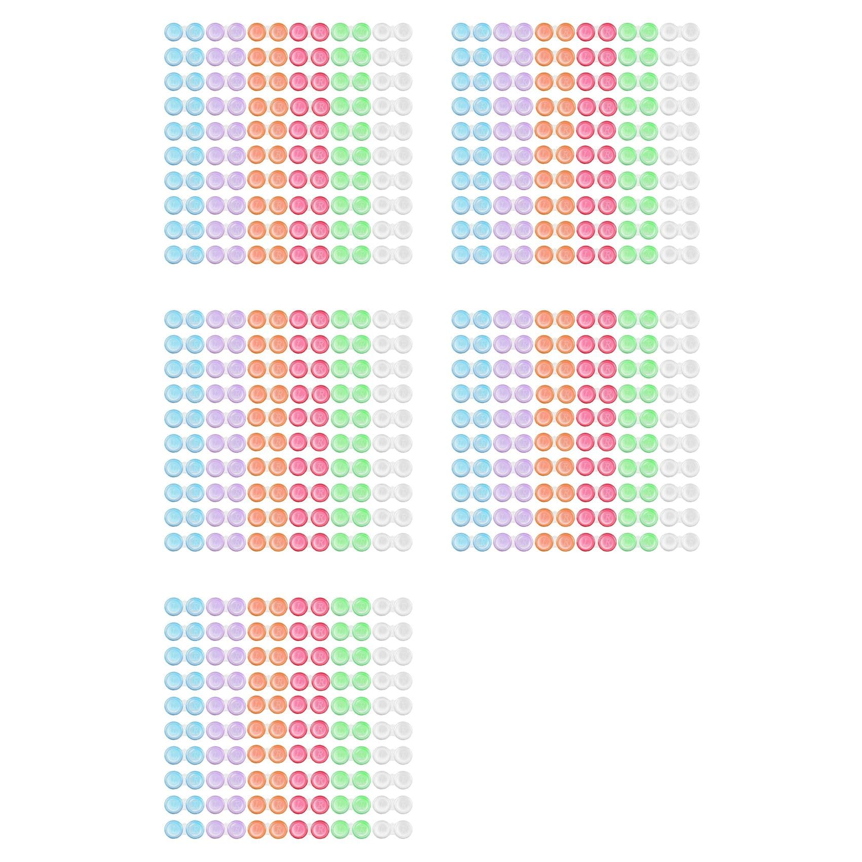 Confezione 300 Custodie per Lenti A Contatto, Custodie per Lenti A Contatto Sfuse In 6 Colori, Graziose Custodie per Lenti A Contatto A Prova Perdite, Custodie per Lenti A Contatto