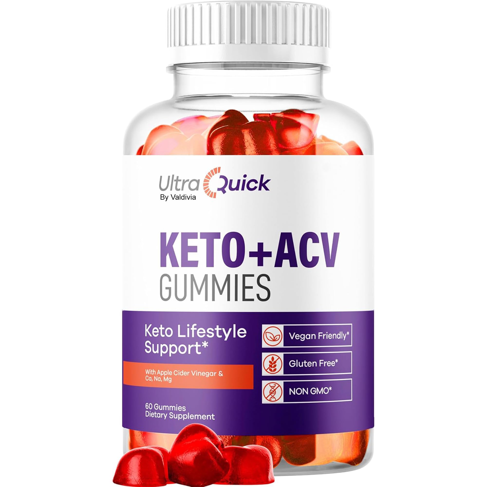 Valdivia Ultra Quick ACV Plus Gummies - Ultra Quick ACV Gummies Support (30 Gummies) for 1 Month -1Pack