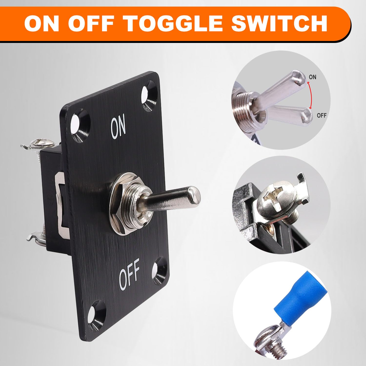 Snapklik.com : Weideer Toggle Switch 12V 30A Heavy Duty Waterproof ...