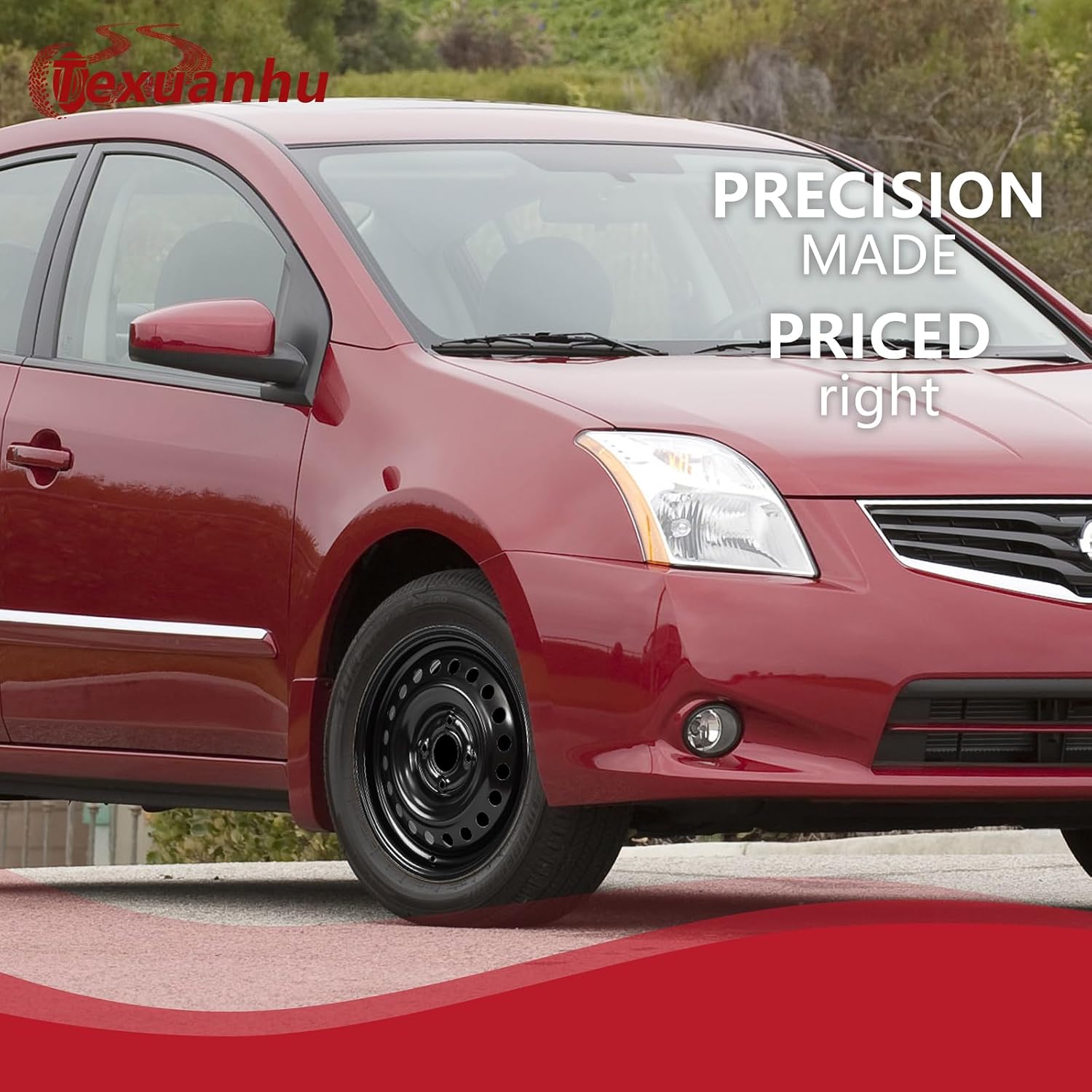16x6.5 Inch Black Steel Wheels Rim for Nissan Sentra 2007-2012, 16 Inch Direct Replacement (1)