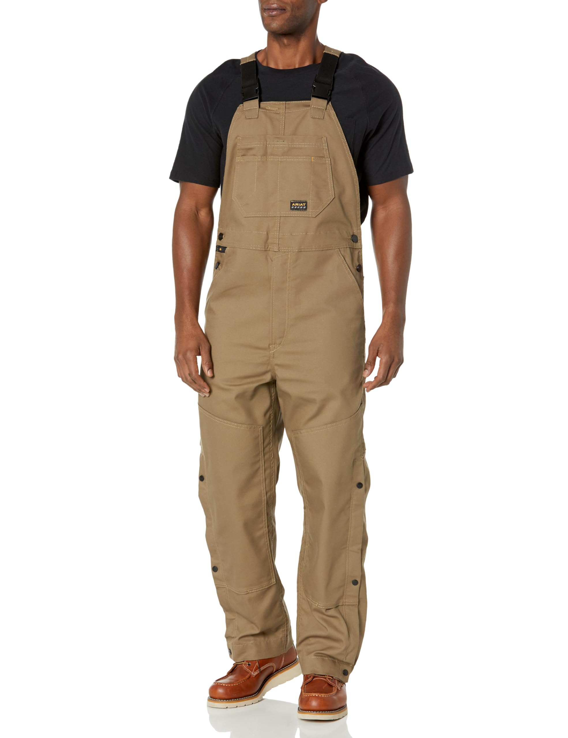 ARIAT Men's Rebar Duracanvas Unlined Bib Medium Field Khaki for sale