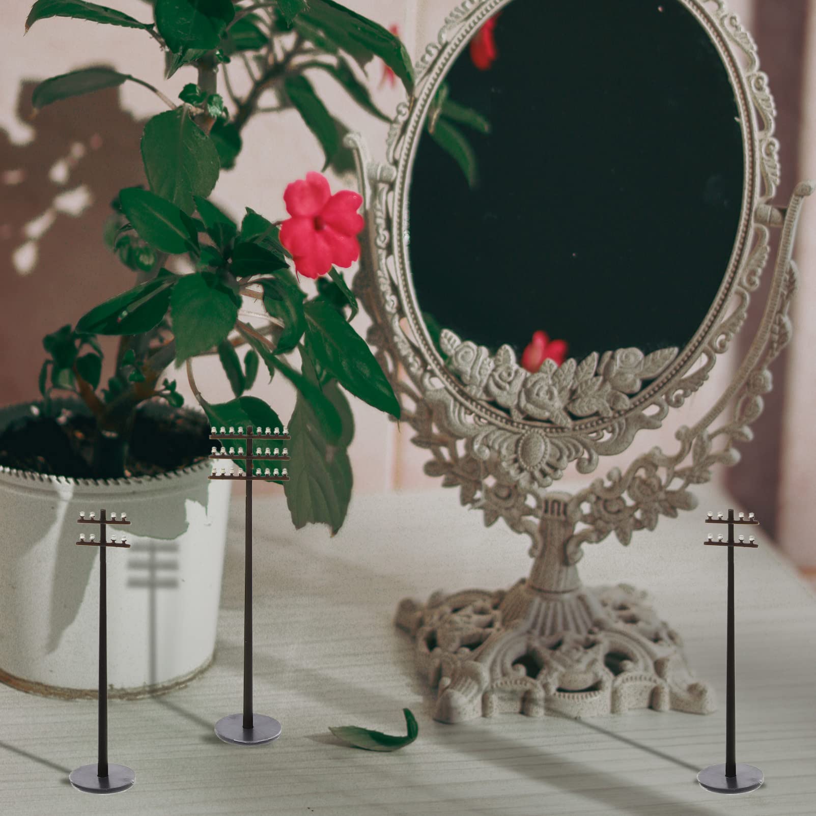 GANAZONO Sets 6pcs Telephone Pole Model Train Accessories 1: 87 Electric Utility Pole Model Early Education Playset Sand Table Decor for Scale Locomotive