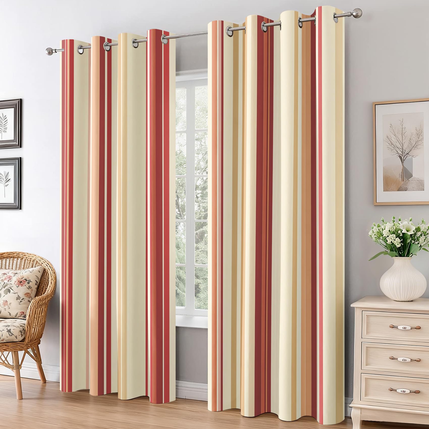 Rideaux occultants thermiques à oeillets bloquant la lumière pour salon et chambre