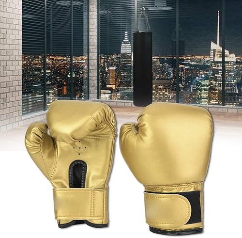 Miniatura 6 de Dilwe 1 par de guantes de boxeo para niños, guantes de boxeo de piel sintética, guantes de boxeo de saco de arena para entrenamiento