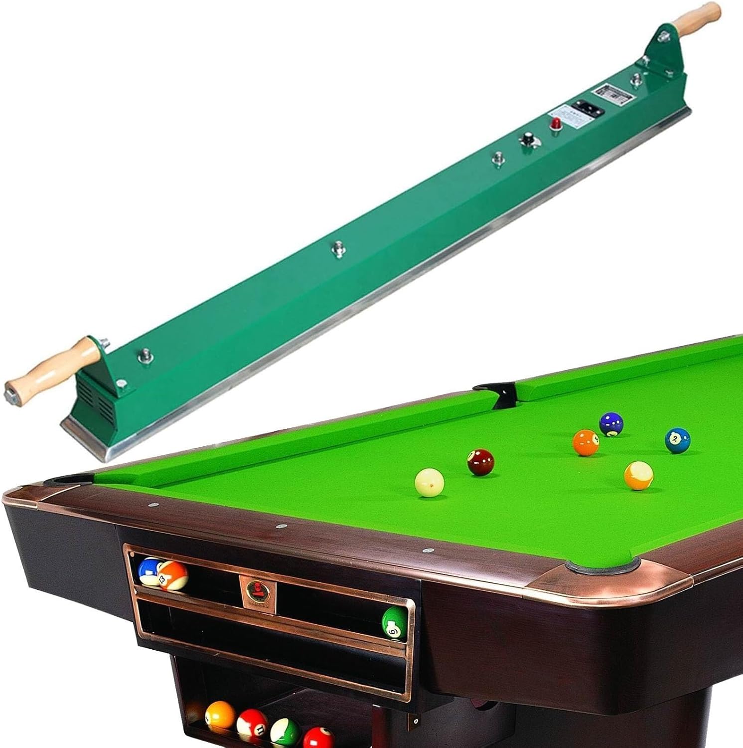 Billiards Table Cloth Iron, Snooker Table Cloth Iron, Adjustable Temperature Iron, Billiard Accessories for Billiard Games Room, Playroom Clubs(1270mm)