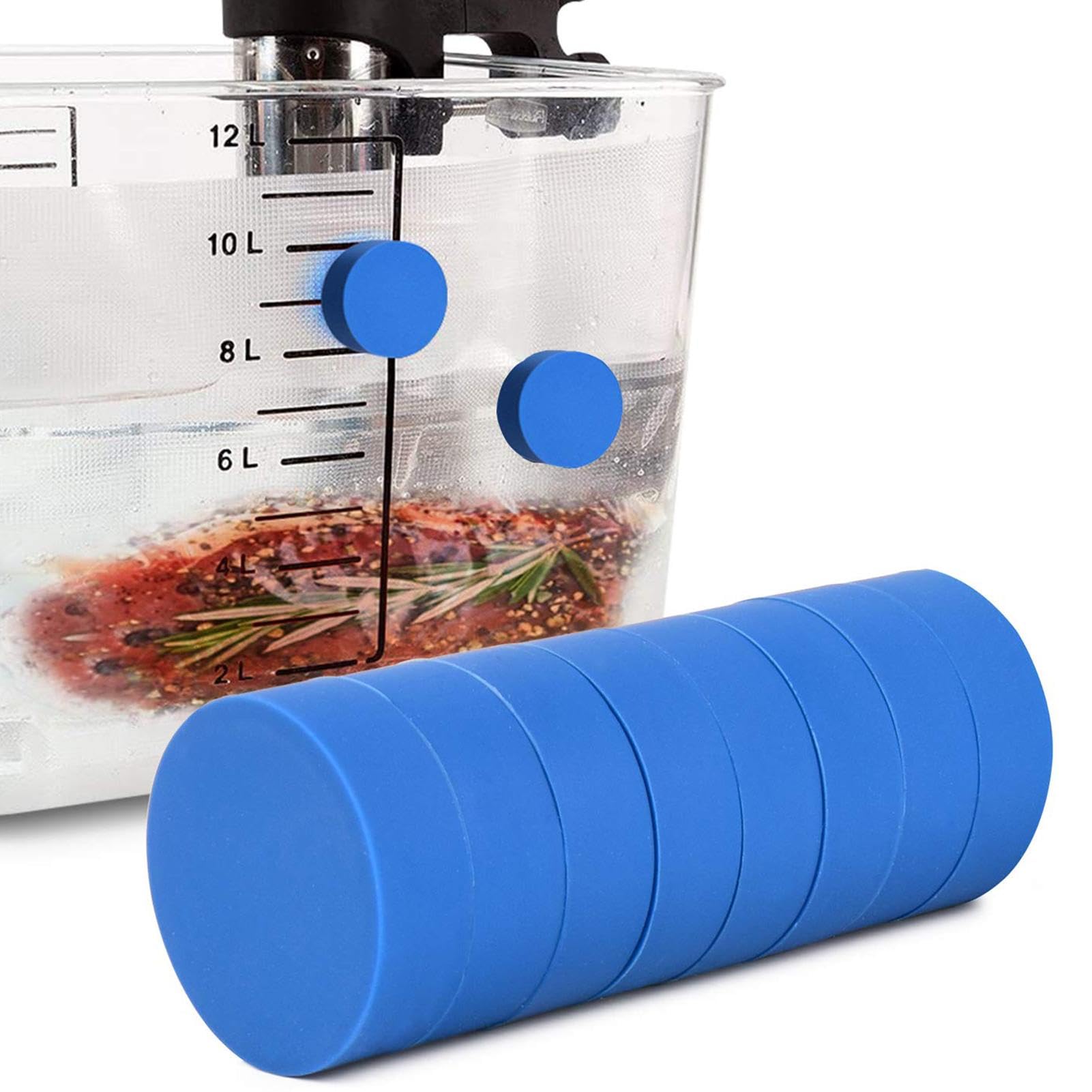 Sous-Video magnesy obciążające, 4 sztuki, przeznaczone do kontaktu z żywnością, akcesoria Sous-Vide, anty-pływające, ważone magnesy do gotowania w niskiej temperaturze