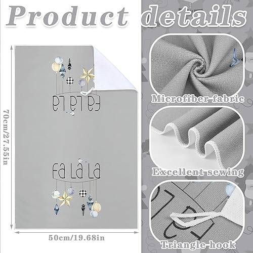 Miniatura 5 de Geyoga 6 paños de cocina de Navidad de 16 x 24 pulgadas, absorbentes, paños de cocina, decoración de cocina de Navidad para Navidad, vacaciones,