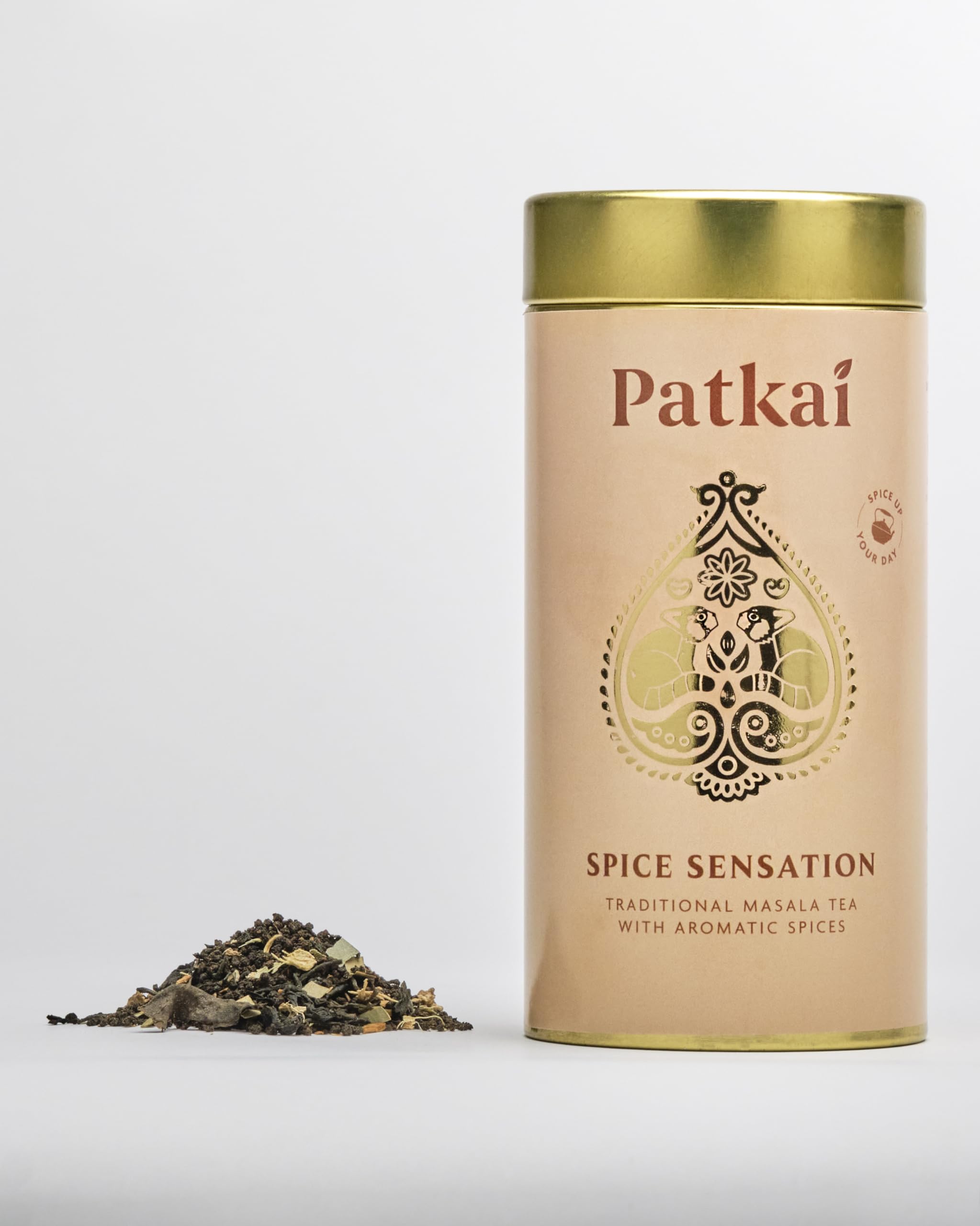 Patkai Tea - Spice Sensation (Loose Leaf Masala Tea, popularly also called Masala Chai, which is a blend of Assam Black Tea and Aromatic Spices - 100gm)
