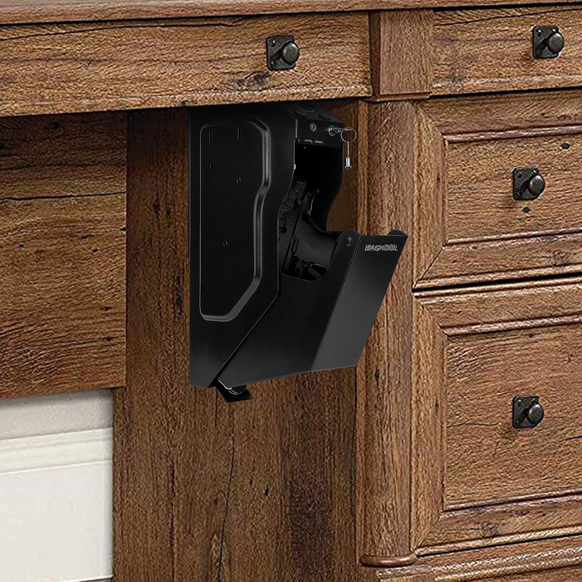 Buy BAGKOOL Pistol Safe, Portable Metal Travel Gun Safe Handgun Lock