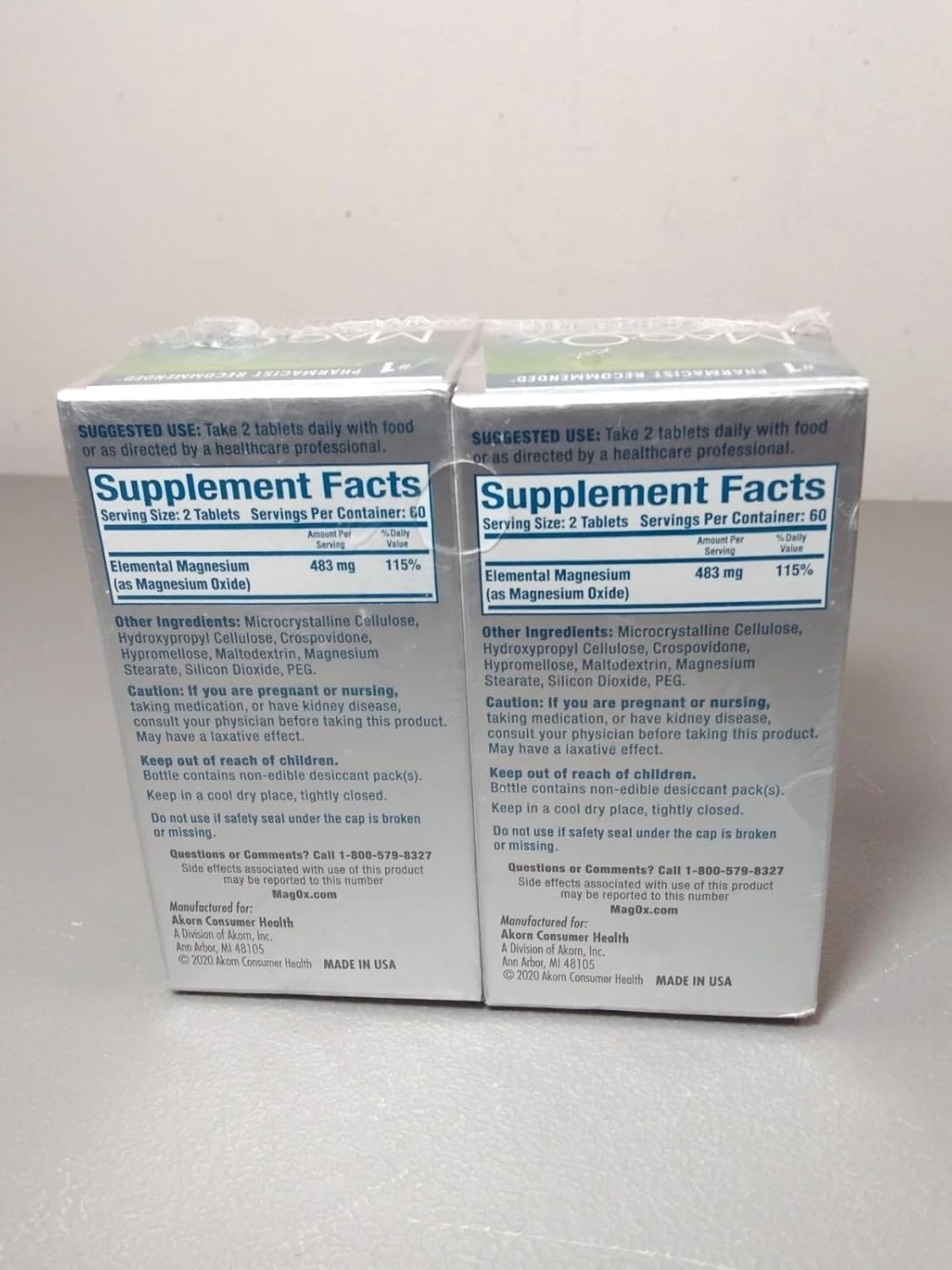 Mag-Ox 400 Magnesium Supplement - 120 Tablets, Pack of 6
