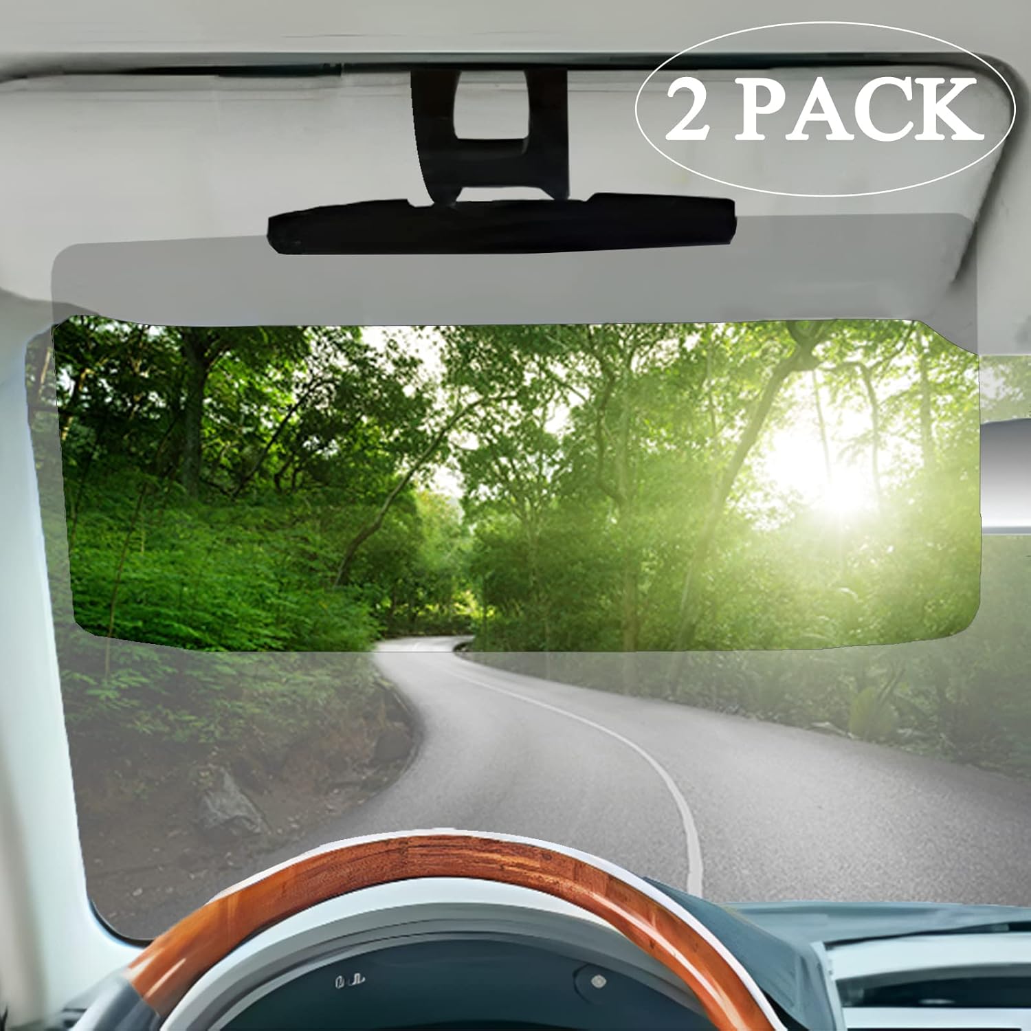 FS Anti Sun Glare Sun Visor Extender for Car,Universal Sun