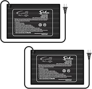 Simple Deluxe Reptile Heat Pad 8W/16W/24W with Thermostat Temperature Adjustable Under Tank Heater Terrarium Warmer Heatin...