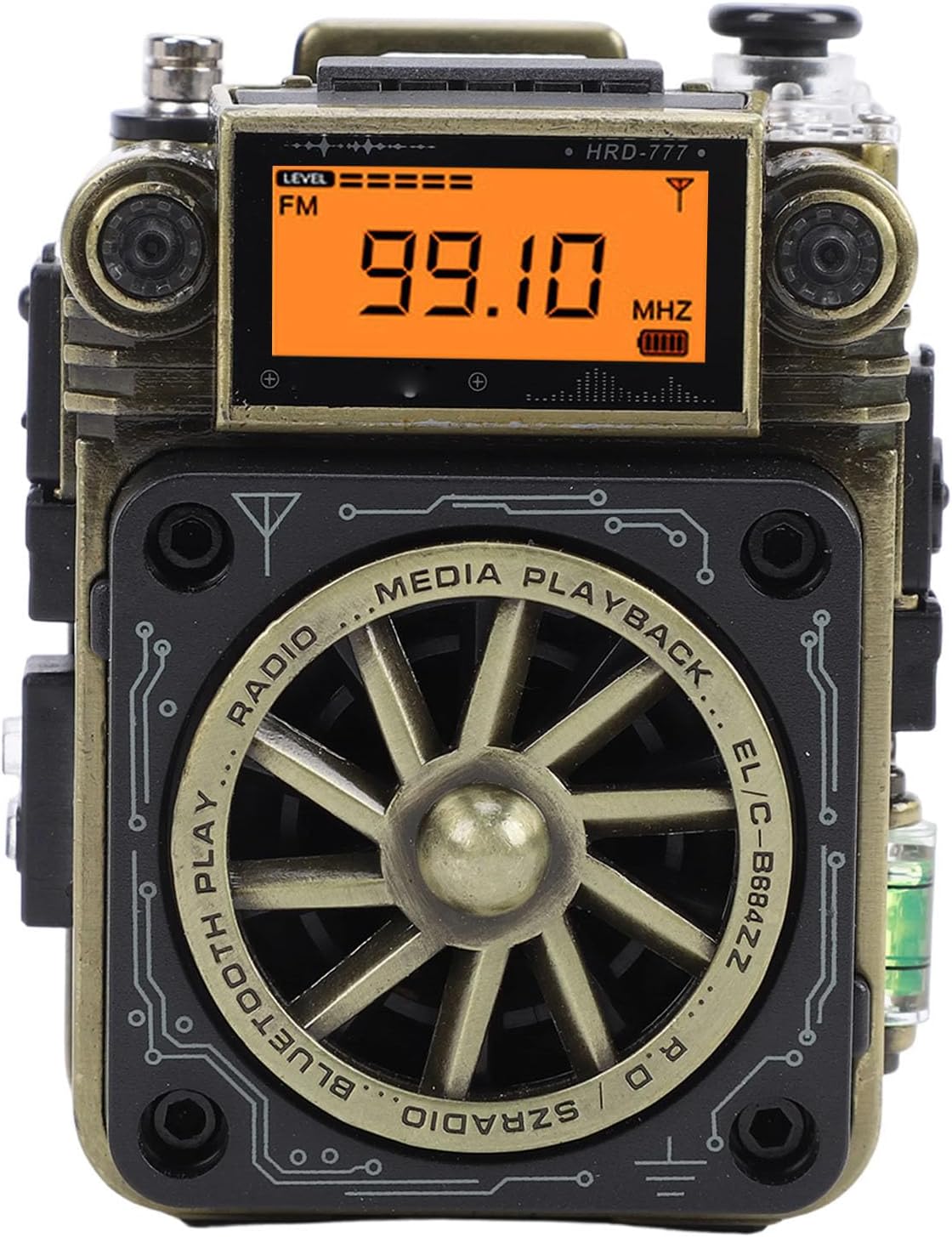 Full Band Finger Radio, APP Smart Remote Control FM AM SW Wideband Multifunctional BT Excellent Sound Quality Fast Charging for Everyday Carry Essential Travel Storms