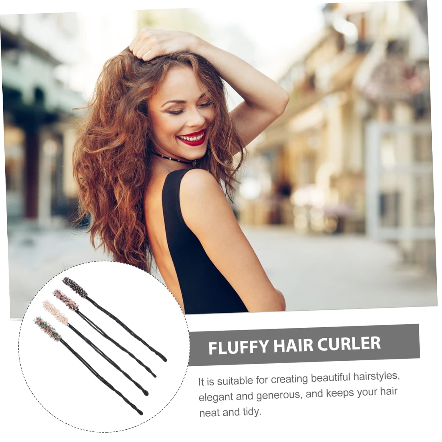 MERRYHAPY Rhinestone Hair Bun Maker Hair Bun Donuts Shaper for Women Styling Tool