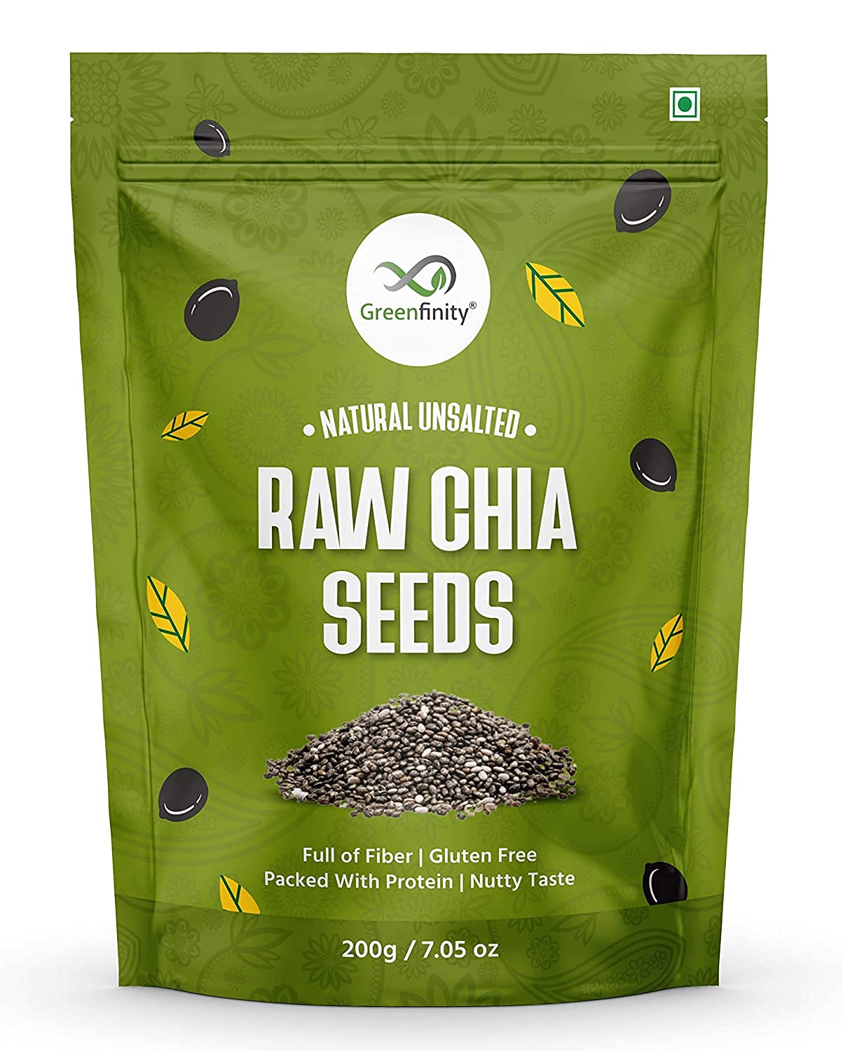 GreenFinity Raw Chia Seeds - 1 KG | Premium Raw Chia Seeds with Omega 4 and Fiber for Weight Loss, Healthy Food, Diet Snack (B09GJJNFGS) Amazon Price History, Amazon Price Tracker