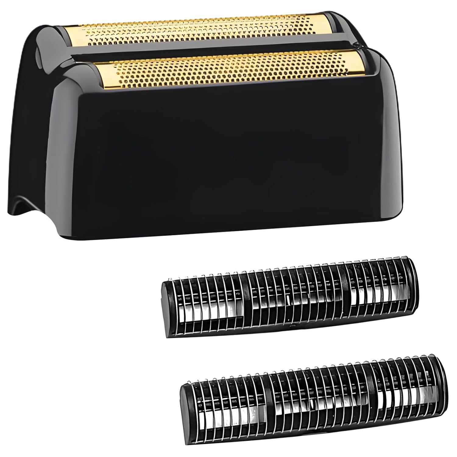FX3 Shaver Replacement Head Compatible with BaByliss Pro FX3 Foil Shaver, Hypoallergenic Gold Foil, Black