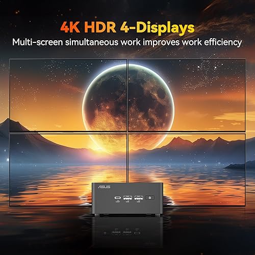 Miniatura 6 de ASUS NUC 14 Pro AI Mini PC, Ultra 7 155H (16C22T, hasta 4.8GHz), 32 GB DDR5 RAM, 1 TB PCIe 4 SSD, Intel Arc GPU, tipo C 3.2, 8K, HDR, WiFi 6E