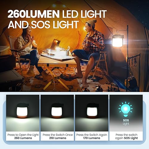 Miniatura 5 de Bomba de aire portátil para inflables, bomba recargable de batería de 3600 mAh, infladordeflador, bomba de aire pequeña con luz de campamento para