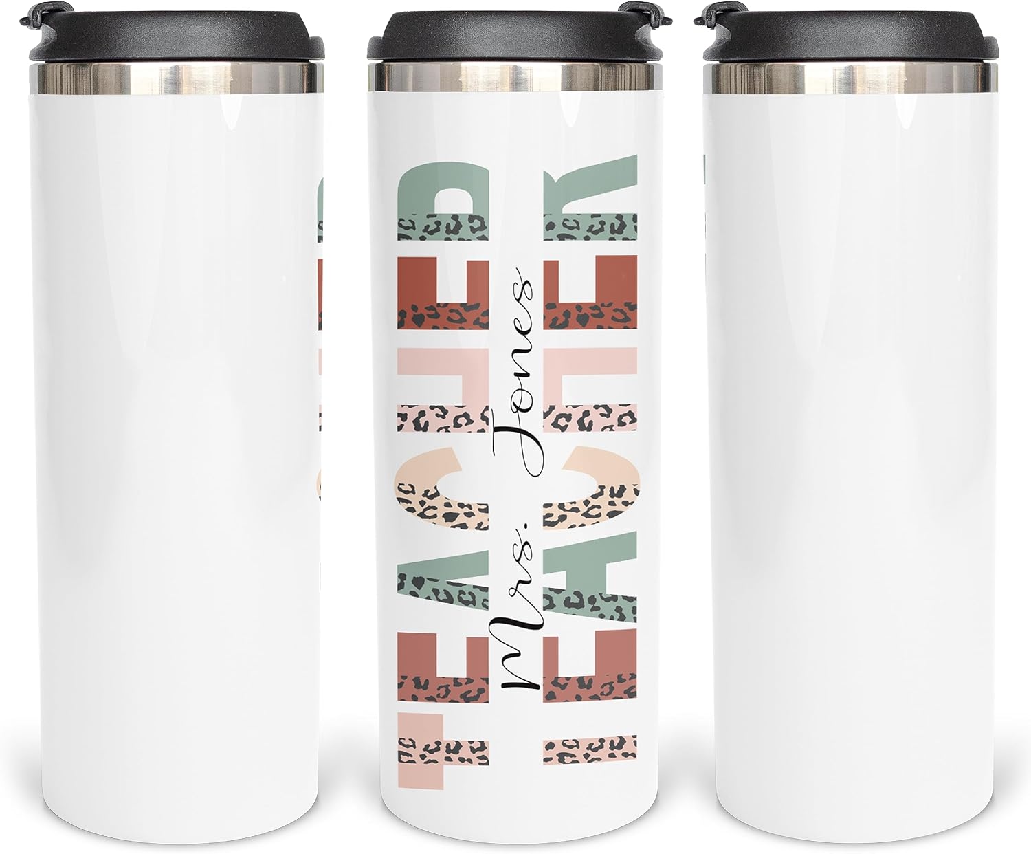 End of the Year Teacher Sublimated 17oz Water Bottle Gift, Middle School Teacher Appreciation Jug with Lid, Chaos Coordinator, Custom Water Bottle, Vacuum Insulated Travel Jug for Educator