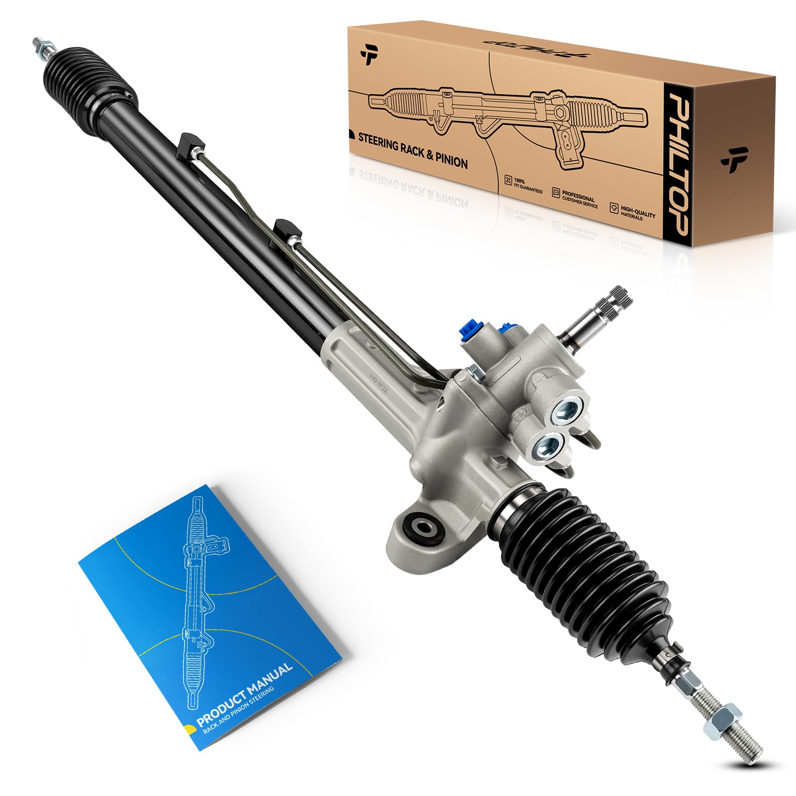 philtop power steering rack and pinion compatible with acura tsx 2004 2005 2006 2007 2008 all models, hydraulic rack and pinion replace 26-2720