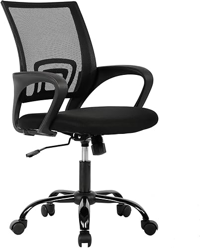 Miniatura 9 de Furniture of America Ryan - Silla ergonómica moderna con respaldo de malla con altura ajustable y función de balanceo, soporte lumbar y balanceo