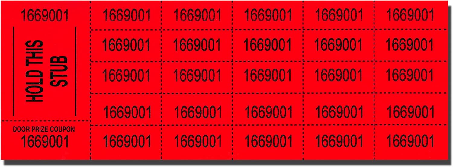 Auction Tickets - 500 Sheets (Blue)