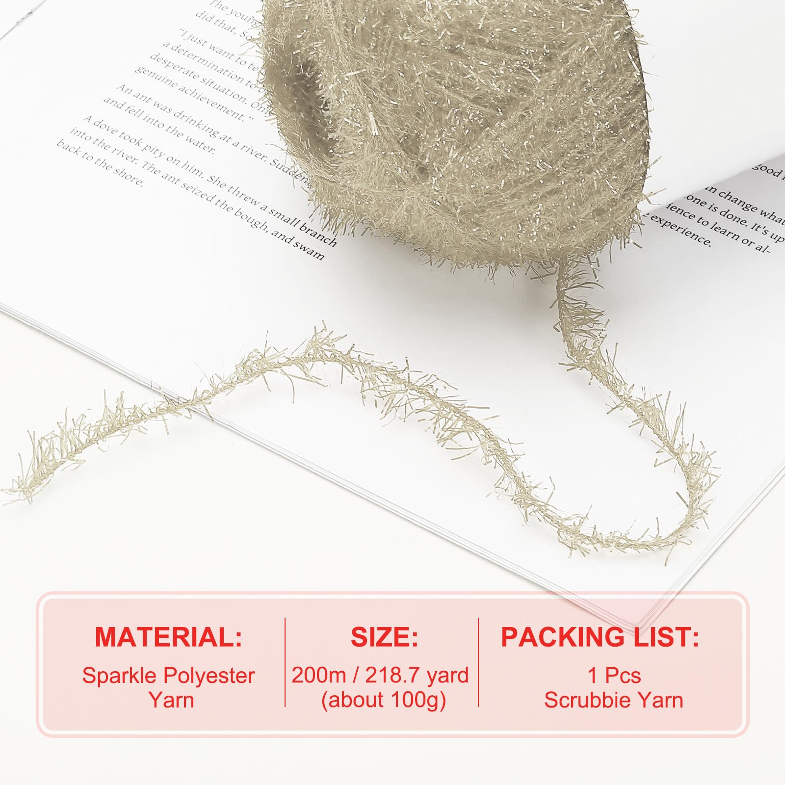 PATIKIL 218 Yard Scrubbie Yarn - Image 2