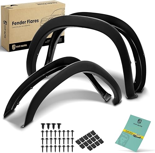 YHTAUTO Juego de guardabarros de estilo original de fábrica con kit de herramientas de repuesto para Dodge Ram 1500 2002-2008, Ram 2500Ram 3500