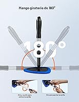 Vista 4 de AstroAI - Limpiador de parabrisas, limpiador de microfibra para ventanas de automóviles con 4 almohadillas de microfibra reutilizables, lavables