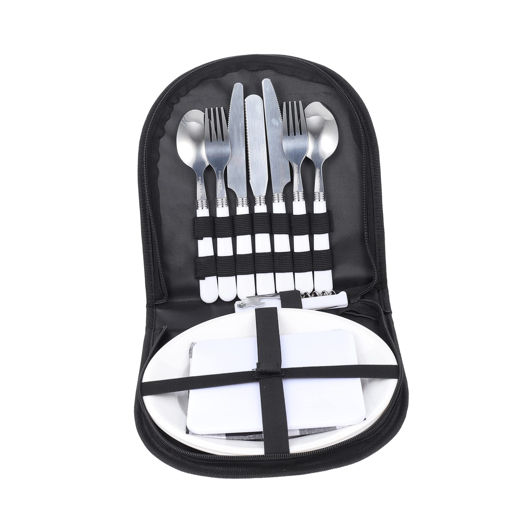 Happyyami 1set Utensili Inossidabile Kit Picnic Portatile Per Per Escursioni e Attività Outdoor e