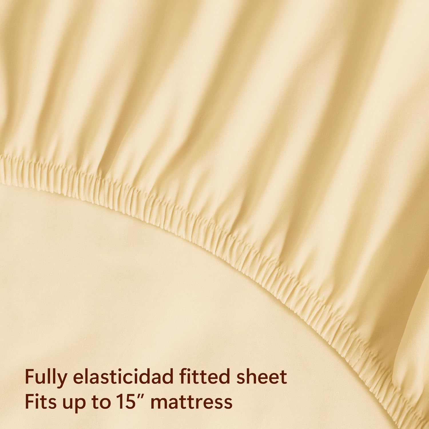 Peru Pima 600 Thread Count Thermoregulating Sateen California King Sheet Set - 100% Peruvian Pima Cotton, 4 Piece (Flat, Fitted, 2 Pillowcases) - Cooling, Crisp, Hotel Quality Bedding - Ivory