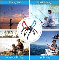 Vista 6 de Pinza de Pesca de 3 Garras, Alicates de Pesca de Metal, Herramienta de Agarre de Pesca Antideslizante, Pinzas de Pesca Multifuncionales para Captura