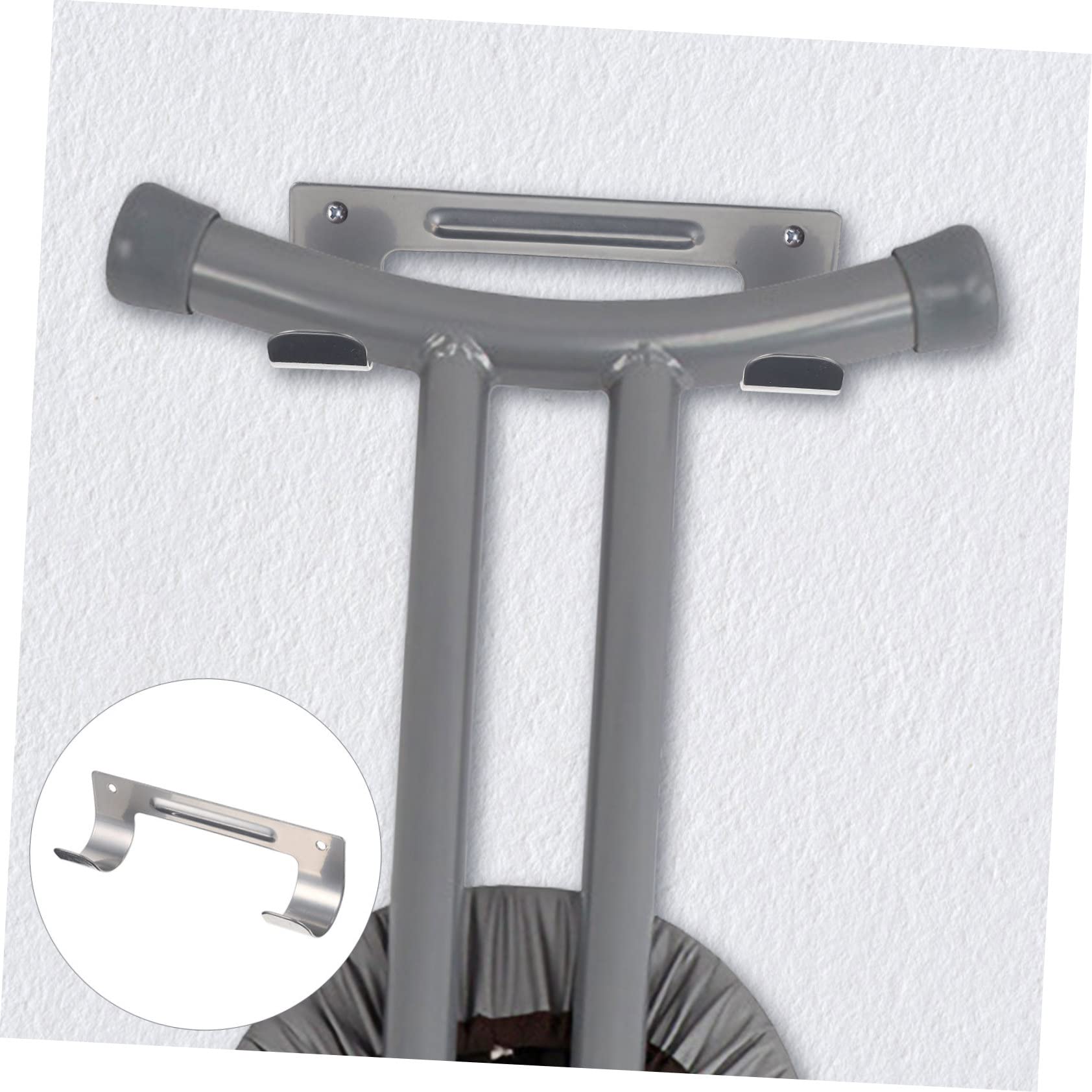 MAGICLULU 5 Stück Bügelbrett Wandhalterung mit Doppeltem Haken Robuster Aufhänger für Bügelbrett Platzsparendes Design für Waschküche Schlafzimmer Büro und Hochtragfähig aus Installieren