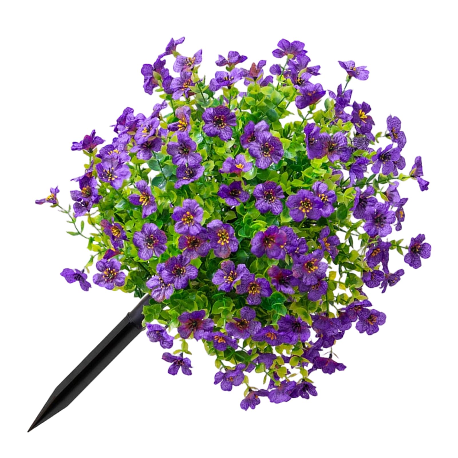 CAZSTYK Artificial Flower Plant with Ground Stake for Outdoor Realistic Fake Flower Stake for Garden Patio Front Porch and Yard Artificial Grape Ground
