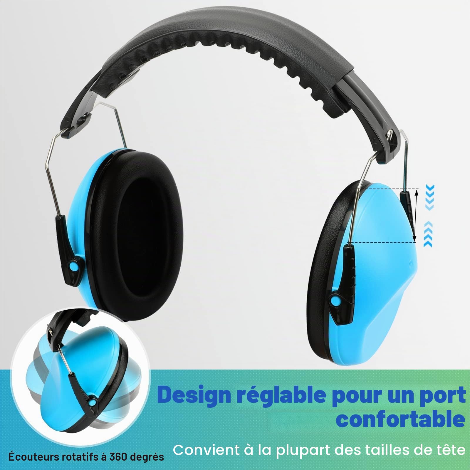 12 Paquets Casque Anti Bruit Enfant, Protections Auditives Pour Enfants Confortable, avec Une Atténuation de SNR 28dB, Garcon et Fille Âge 3-16 Years,Casque Anti-Bruit pour Milieu Bruyant