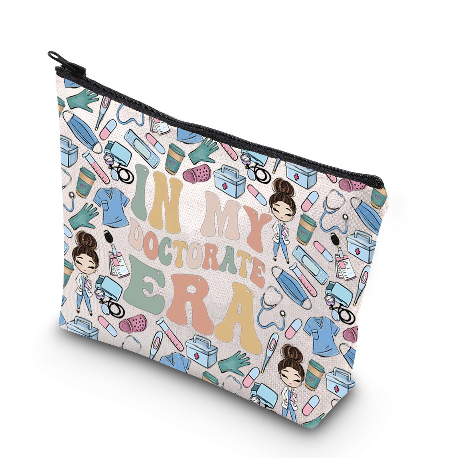 TSOTMO Medical Student Gift In My Doctorate Era Makeup Bag Gift for Doctor Nurse Graduation Gift (Doctorate Era bag)