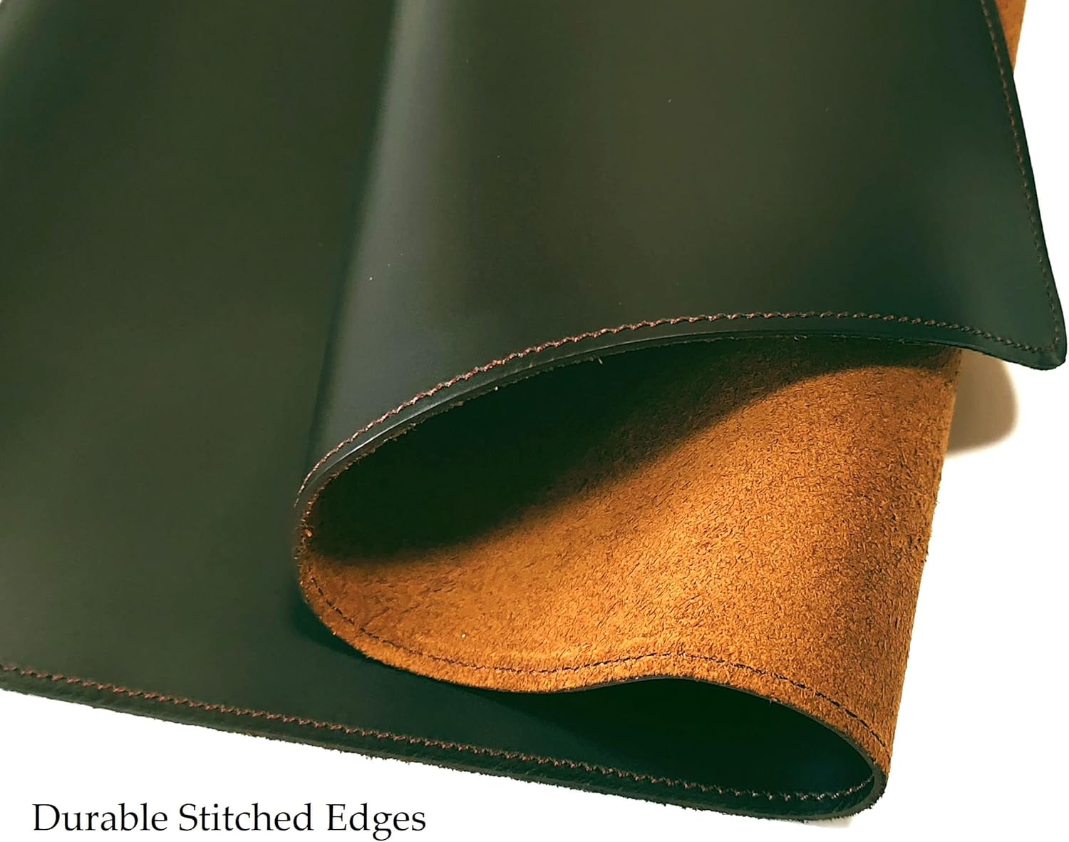 Genuine Leather Large Desk Pad Protector, 24'' x 16'' Office Desk Mat, Mouse Pad, Non-Slip Leather Desk Blotter, Laptop Desk Pad, Waterproof Desk Writing Pad for Office and Home -Brown : Office Products