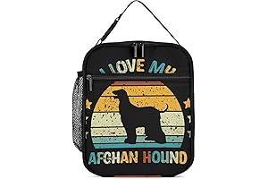 Insulated Reusable Afghan Hound Lunch Box for Everyday Use